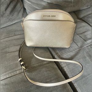 Michael Kors “Emmy” Pale Gold Crossbody Bag